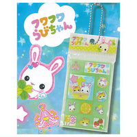 Kamio Japan Characters Tile Sticker Miniature Charm [2.Fuwafuwa Rabichan]