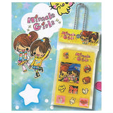 Kamio Japan Characters Tile Sticker Miniature Charm [4.Miracle Girls]
