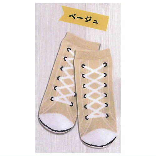 Sneaker Style Socks [5.Beige]
