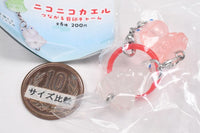 Nikoniko Frog Connecting Mejirushi Charm [1.Red]