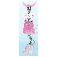 Nikoniko Frog Connecting Mejirushi Charm [2.Pink]