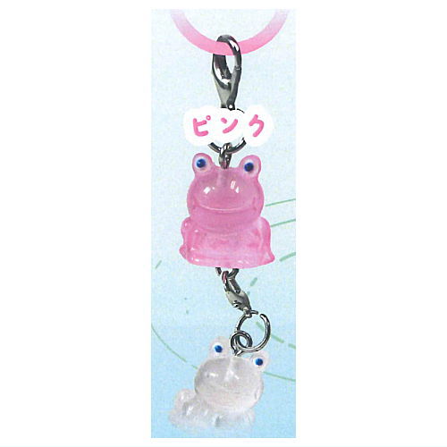 Nikoniko Frog Connecting Mejirushi Charm [2.Pink]