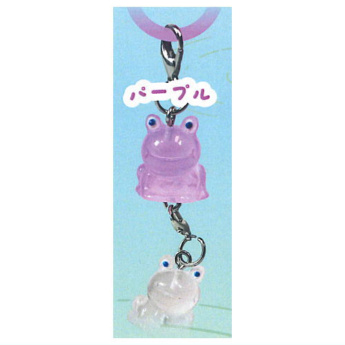 Nikoniko Frog Connecting Mejirushi Charm [4.Purple]