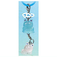 Nikoniko Frog Connecting Mejirushi Charm [5.Blue]