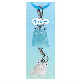 Nikoniko Frog Connecting Mejirushi Charm [5.Blue]