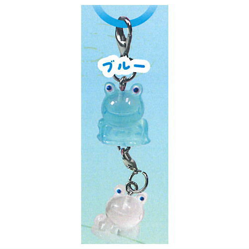 Nikoniko Frog Connecting Mejirushi Charm [5.Blue]