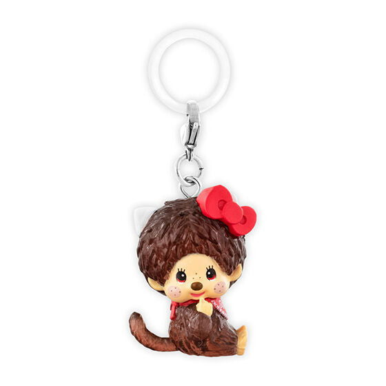 Monchhichi x Hello Kitty Mejirushi Accessory [1.Monchhichi]
