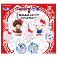 Monchhichi x Hello Kitty Mejirushi Accessory [All 5 type set(Full Complete)]