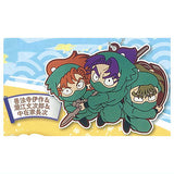 Deformed Rubber! Nintama Rantaro the Movie Keychain Part.2 [5.Isaku Zenpouji & Monjirou Shioe & Chouji Nakazaike]