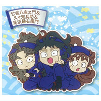 Deformed Rubber! Nintama Rantaro the Movie Keychain Part.2 [7.Hachizaemon Takeya & Heisuke Kukuchi & Kanemon Ohama]