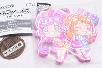 Deformed Rubber! Aikatsu! x PriPara THE MOVIE Keychain [1.Laala & Akari]