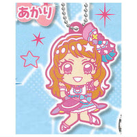 Deformed Rubber! Aikatsu! x PriPara THE MOVIE Keychain [3.Akari]
