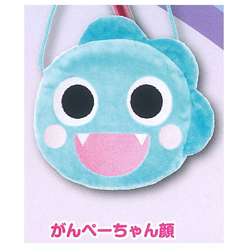 New Zawazawamori no Ganko-chan Plush Pochette [4.Gnpe-chan Face]