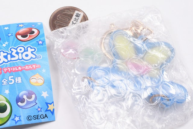 Puyo Puyo Yurayura Acrylic Keychain [3.Puyo and Carbuncle C] – toysantajp