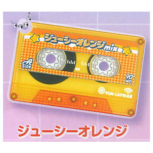 Emoi!! cassette tape keychain vol.2 [2.Juicy Orange]