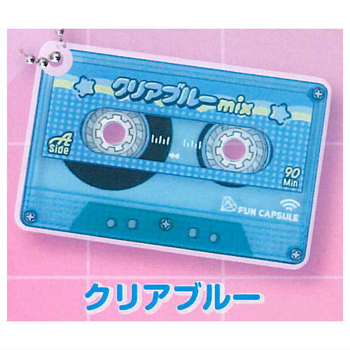 Emoi!! cassette tape keychain vol.2 [6.Clear Blue]