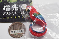 Fingertip Animal World Real Face Ring [6.Parrot]