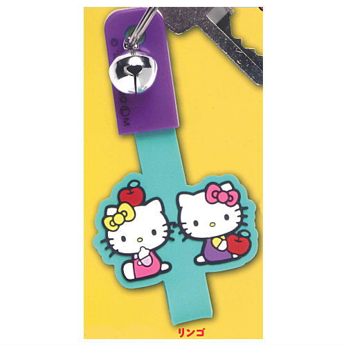 Hello Kitty Cycling Rubber Key Ring [1.Apple]