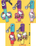 Hello Kitty Cycling Rubber Key Ring [All 5 type set(Full Complete)]
