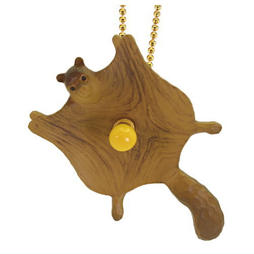 KIYATA Woodworking Art Miniature Collection [1.Flying Squirrel Lamp]