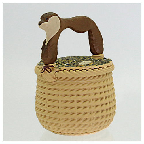 KIYATA Woodworking Art Miniature Collection [2.Otter Basket]