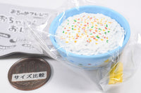 Ochame Friends Ochawan & Ohashi set [2.Fukurin no ochawan with yellow chopsticks]