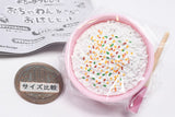 Ochame Friends Ochawan & Ohashi set [3.Majokko kororiin no ochawan with pink chopsticks]