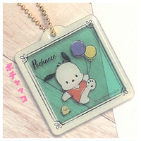 Sanrio Characters Drawing Touch Clear Acrylic Keychain [4.Pochacco]