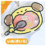 Pakupaku Animal Shakashaka Keychain [1.Dog (Yellow)]