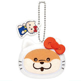 Kawaii uso no kawauso x Sanrio Characters Face Plush Toy [1.Kawauso x Hello Kitty]