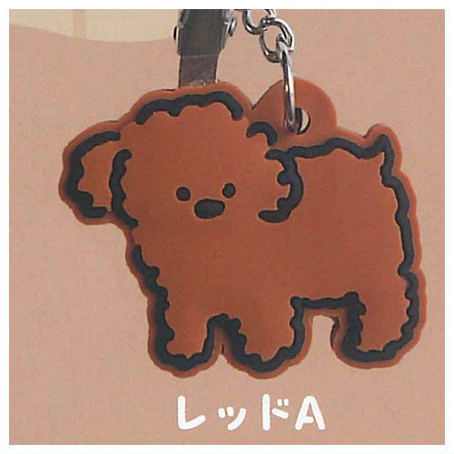 Sayonara kagi maigo x Bitte Mitte Toy Poodle Bag Clip [3.Red A]