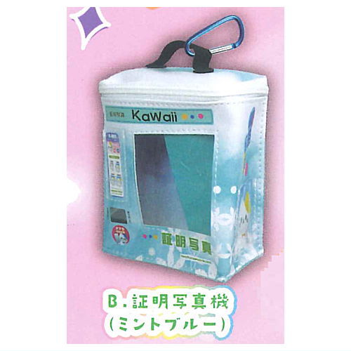 Situation Pouch Series! Photo booth & Purikura booth pouch mascot [2.Photo booth (mint blue)]