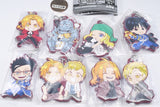Deformed Rubber! Fullmetal Alchemist Keychain [All 8 type set(Full Complete)]