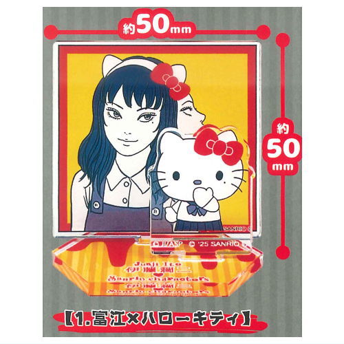 Junji Ito x Sanrio Characters Effect!! Acrylic Stand [1.Tomie x Hello Kitty]