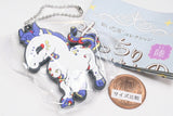 Daikyoya collection Mocchiri Kemono Rubber Key Chain Part.6 [3.Uma]