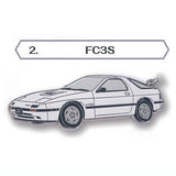 MAZDA Metal Keychain RX-7 Series [2.FC3S]