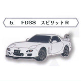 MAZDA Metal Keychain RX-7 Series [5.FD3S Spirit R]
