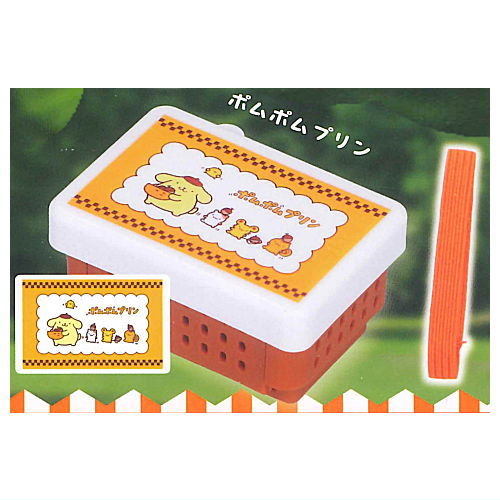 Sanrio Characters Mini Lunch BOX Keychain [5.Pompompurin]