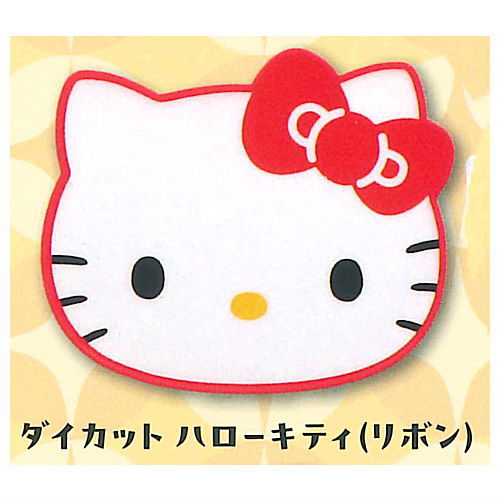 Sanrio Characters minimini Folding Table [5.Die-cut Hello Kitty (Ribbon)]