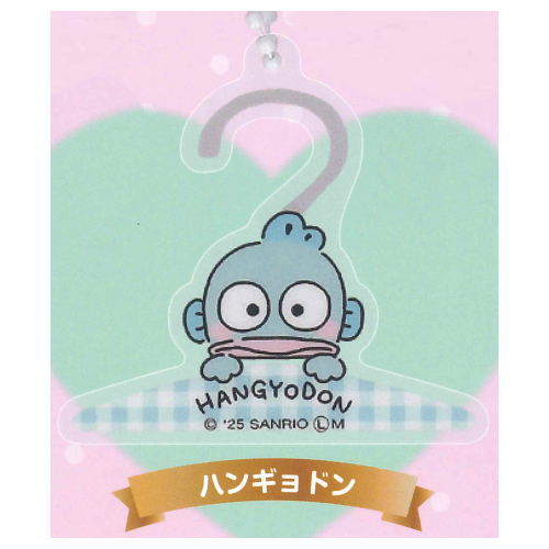 Sanrio Characters Acrylic Hanger Keychain [5.Hangyodon]