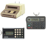 CASIO Historical Calculator Miniature Mascot [Assorted 3 type set (1.60's 001/2.70's CASIO MINI/5.90's QA-70)]
