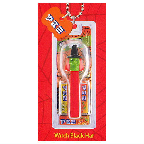 PEZ Ball Chain Mascot HALLOWEEN Ver. [2.Witch Black Hat]