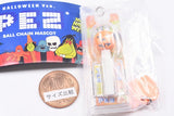 PEZ Ball Chain Mascot HALLOWEEN Ver. [5.Pumpkin Orange Head (Dispenser parts Glow-in-the-Dark)]
