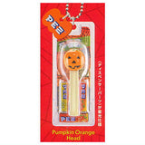 PEZ Ball Chain Mascot HALLOWEEN Ver. [5.Pumpkin Orange Head (Dispenser parts Glow-in-the-Dark)]