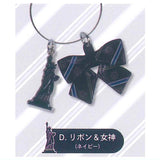 EASTBOY Mini 3D Keychain [4.Ribbon & Goddess (Navy)]