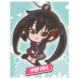 Deformed Rubber! K-ON! Keychain [5.Azusa Nakano A]