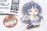Deformed Rubber! K-ON! Keychain [7.Mio Akiyama B]