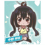 Deformed Rubber! K-ON! Keychain [10.Azusa Nakano B]