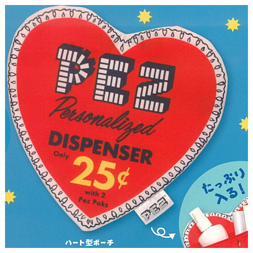 PEZ Tote & Pouch Collection [1.Heart Pouch]