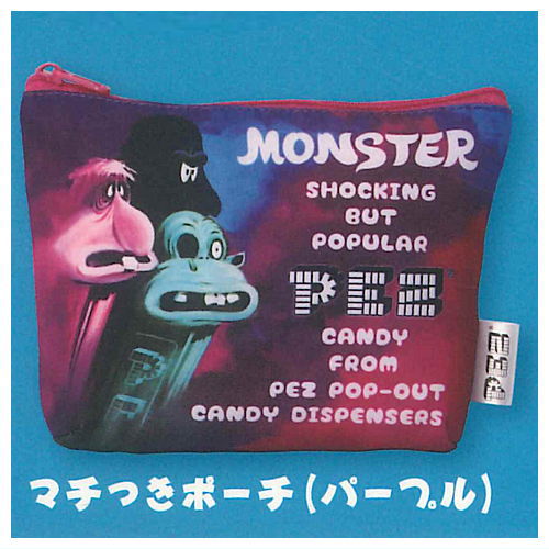 PEZ Tote & Pouch Collection [5.Gusseted Pouch (Purple)]